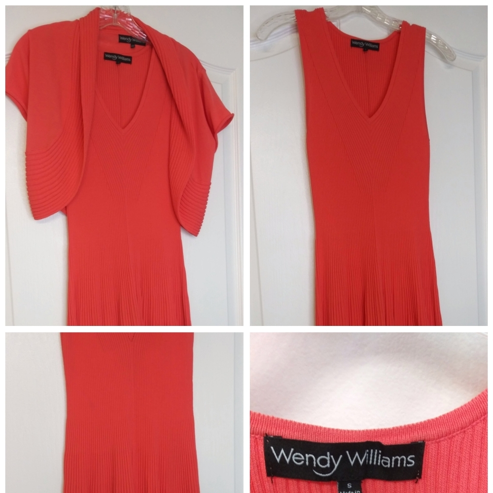 Small Wendy William Orange two piece dress
